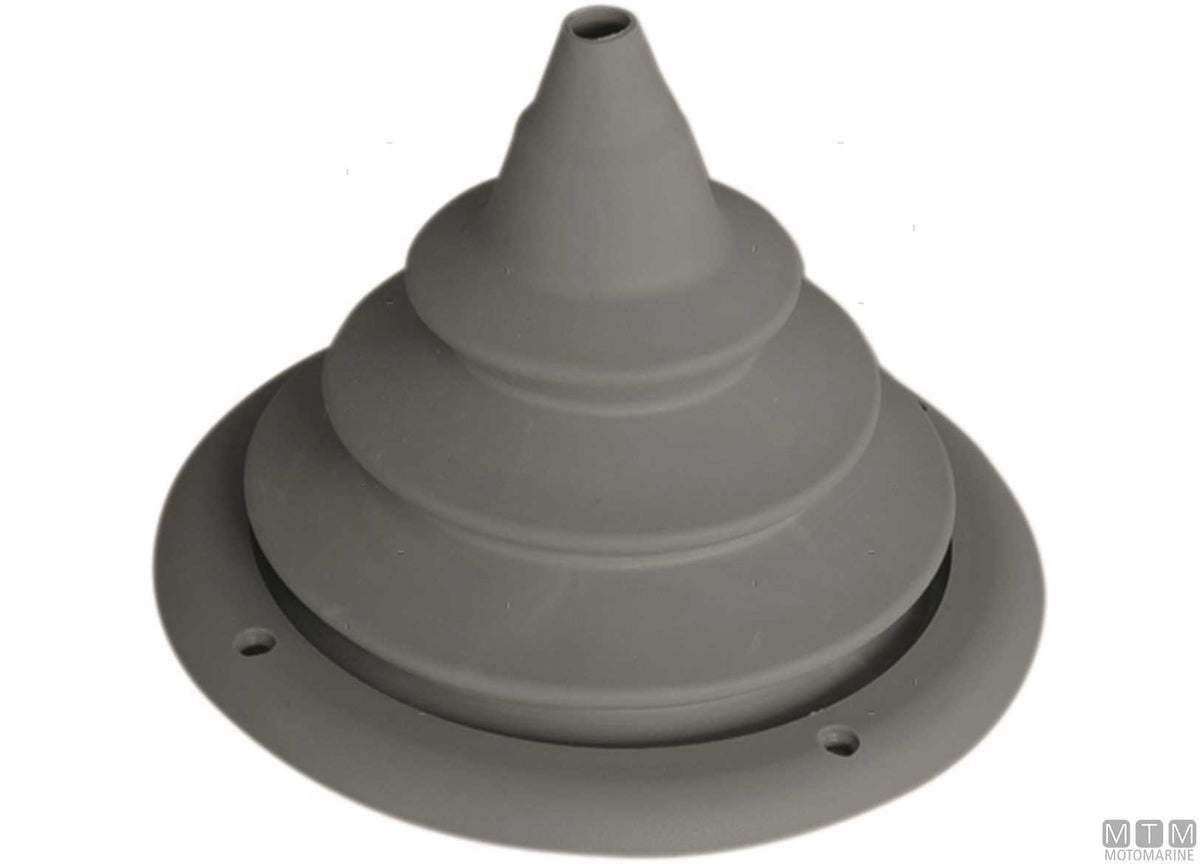 Bulkhead fitting cover L white Ø150 mm - original photo Motomarine Srl