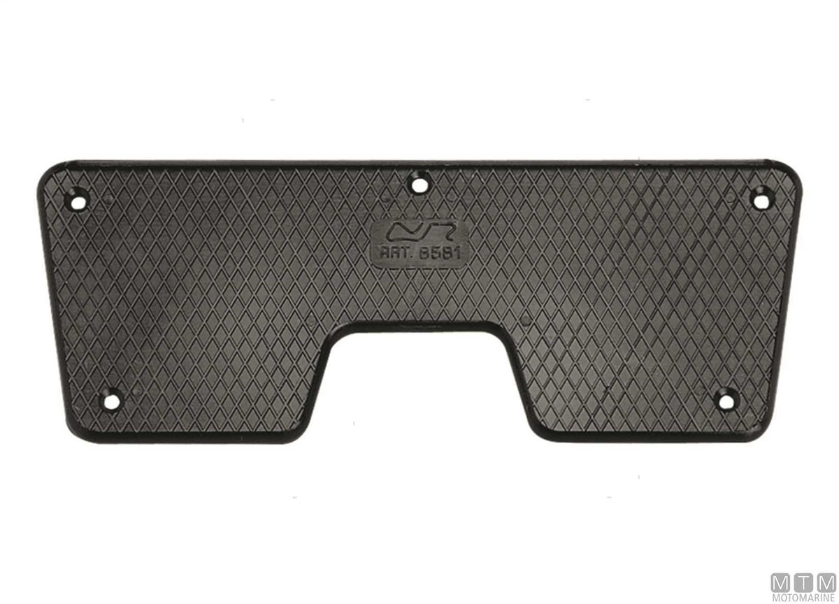 Transom saver plate 230x86 mm in black plastic - original photo Motomarine Srl