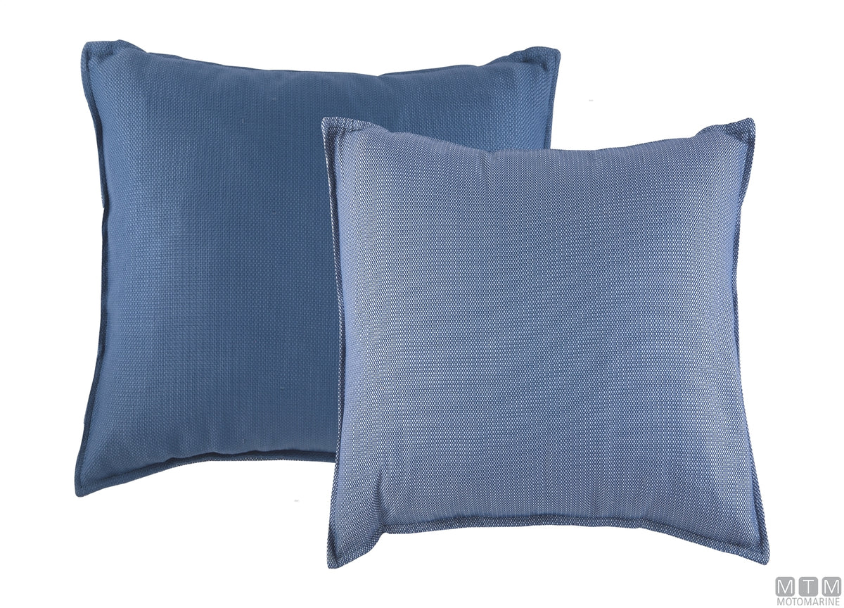 MB Aruba waterproof cushions set of 2, 45x45 blue - original photo Motomarine Srl