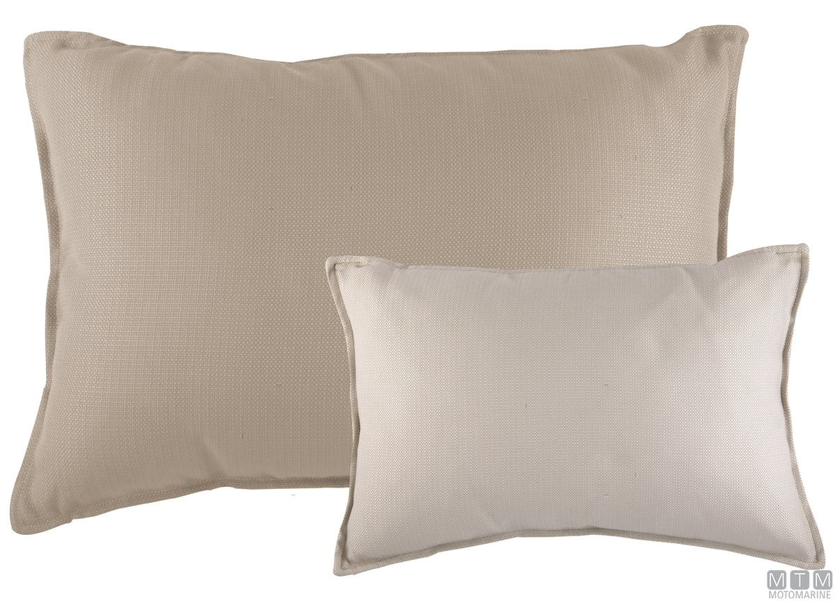 MB Aruba waterproof cushions set of 2, 40x60-30x40 beige - original photo Motomarine Srl
