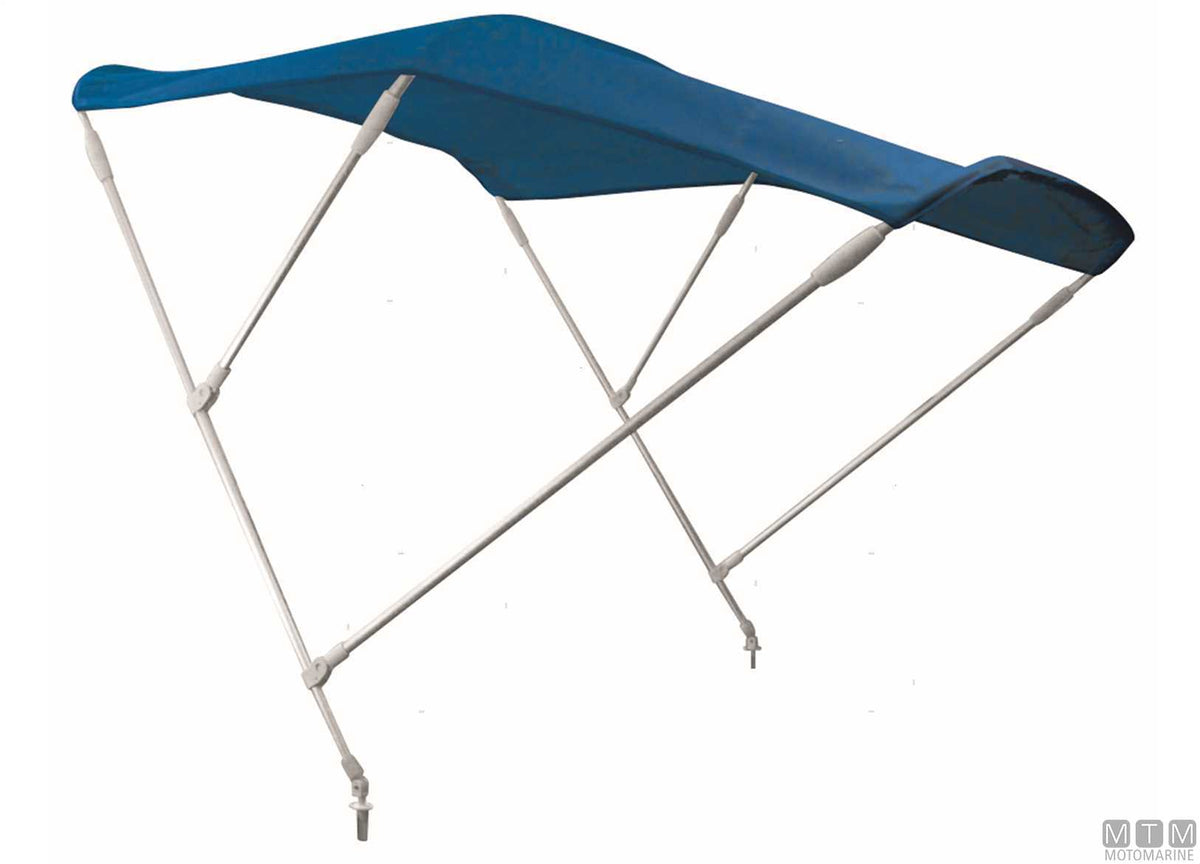 Bimini top 3 bows MTM blue W150 cm H110 cm - original photo Motomarine Srl