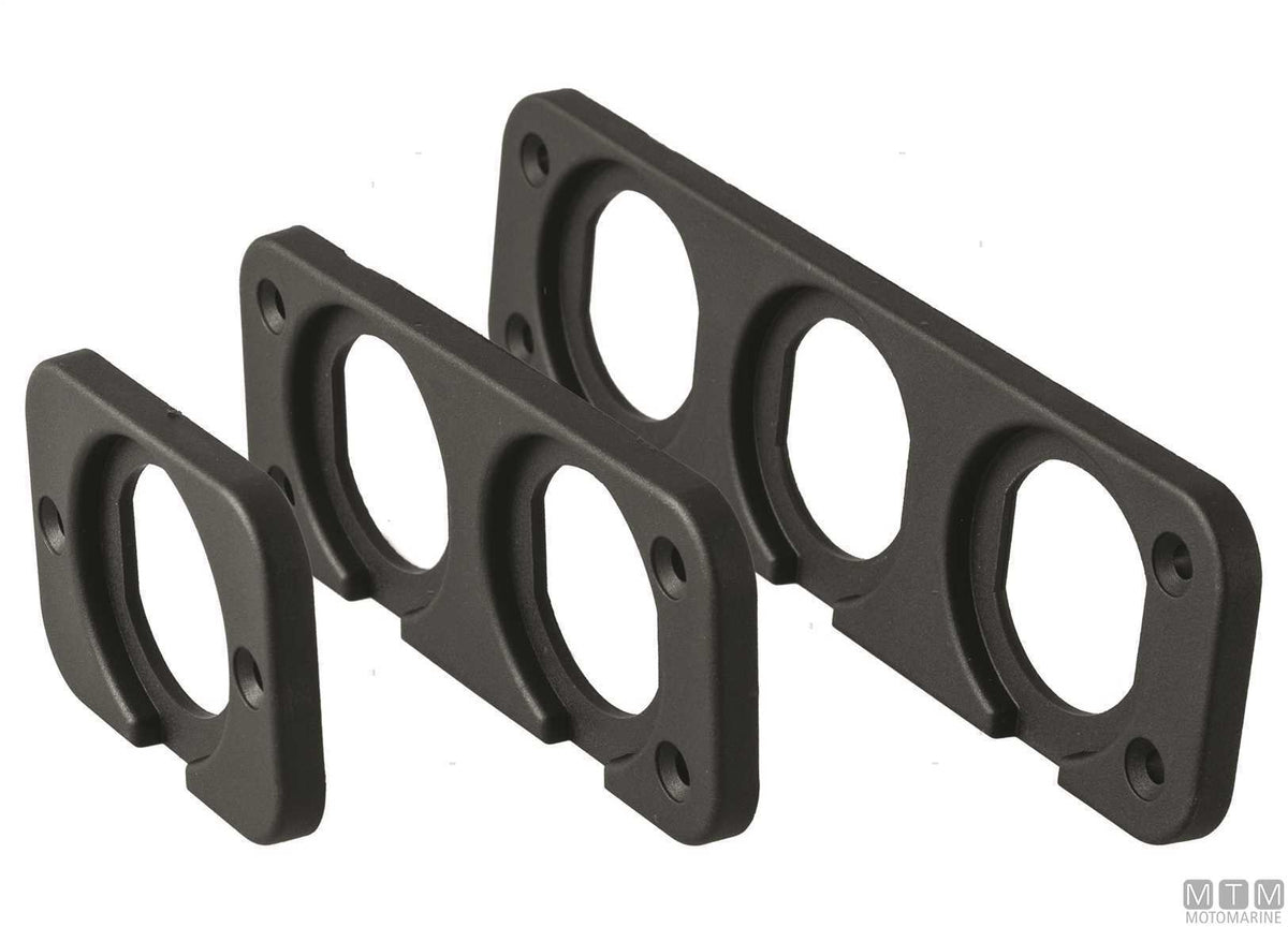 Socket panel frame, 2 positions - original photo Motomarine Srl
