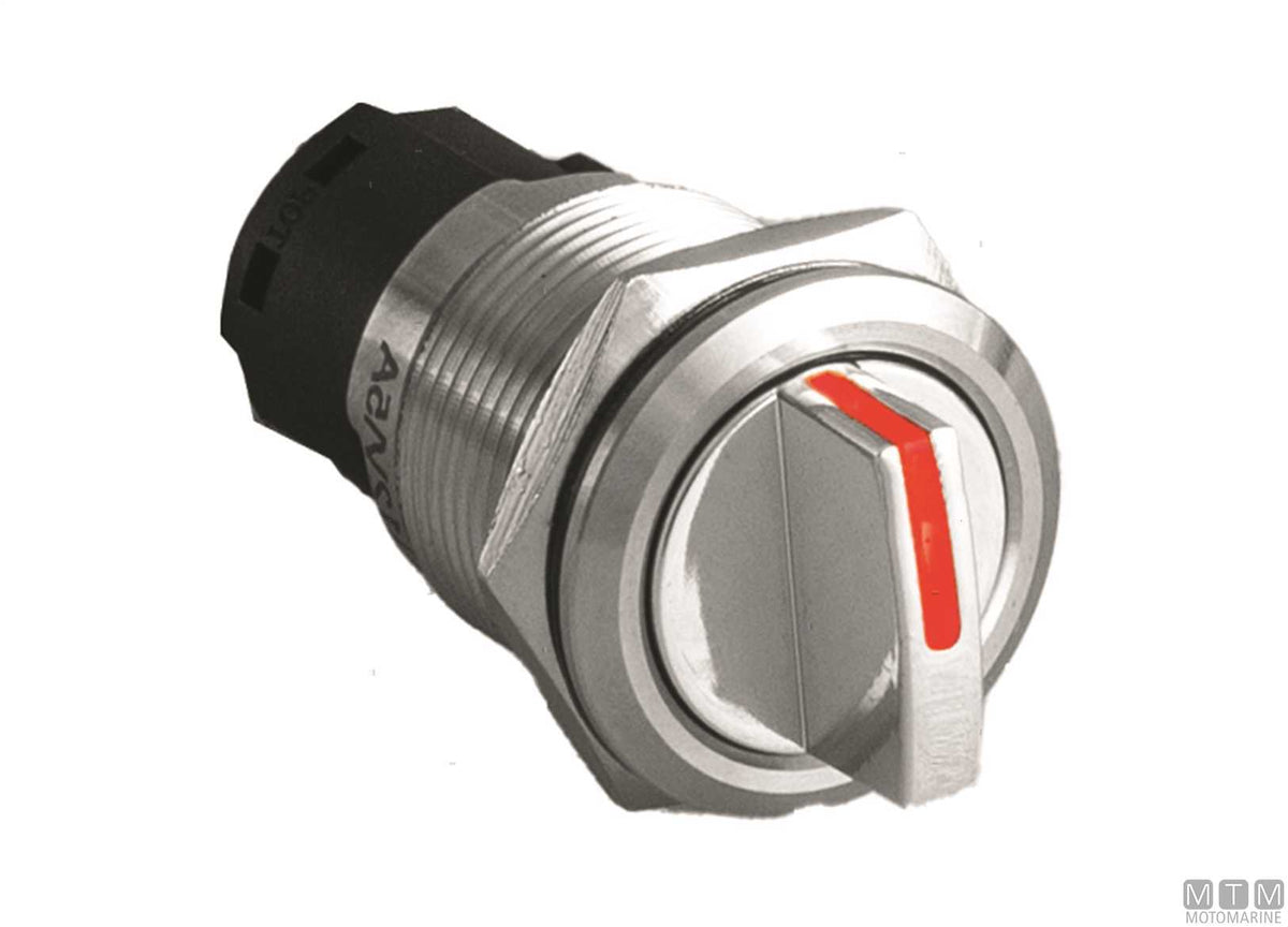 Rotary switch ON-OFF Ø19 mm 5 A 5 terminals - original photo Motomarine Srl