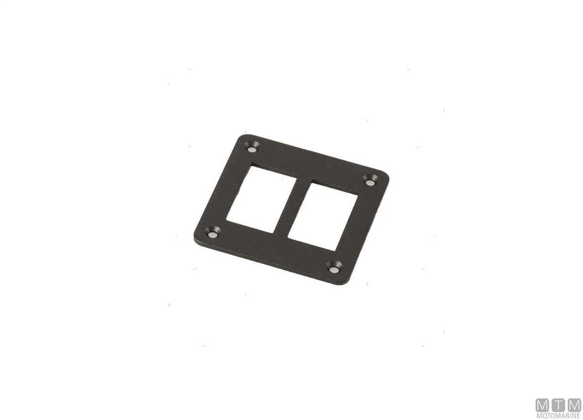 Aluminium frame, 4 positions, for rocker switches - original photo Motomarine Srl