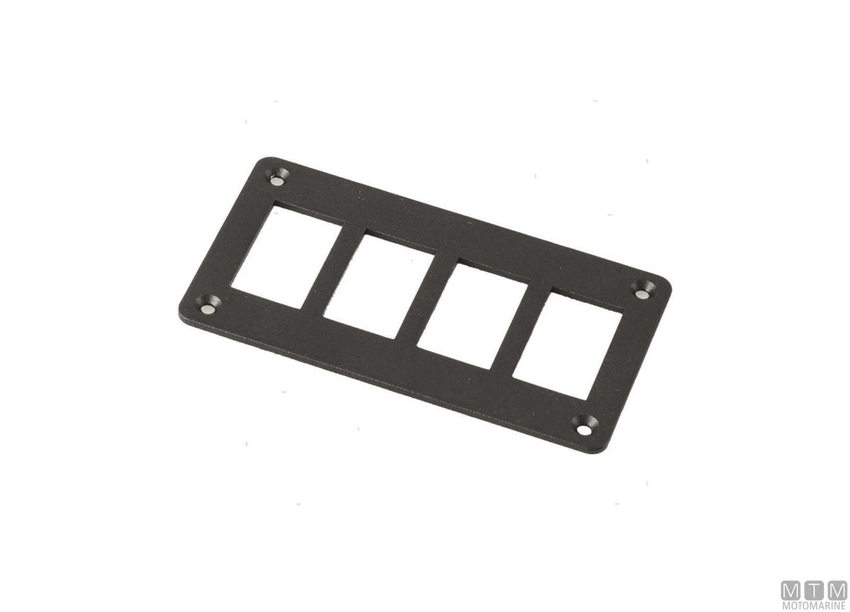Aluminium frame, 6 positions, for rocker switches - original photo Motomarine Srl
