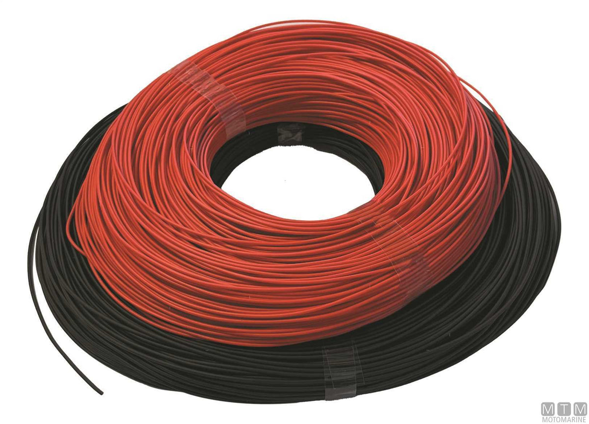 Black heat-shrink sleeve Ø4 mm 200 m - original photo Motomarine Srl