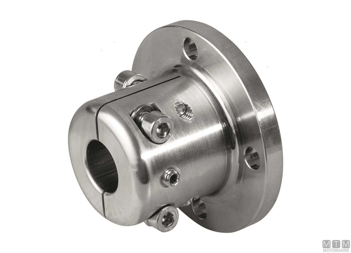 C45 coupling flange for Ø30 mm shaft, D102 mm - original photo Motomarine Srl