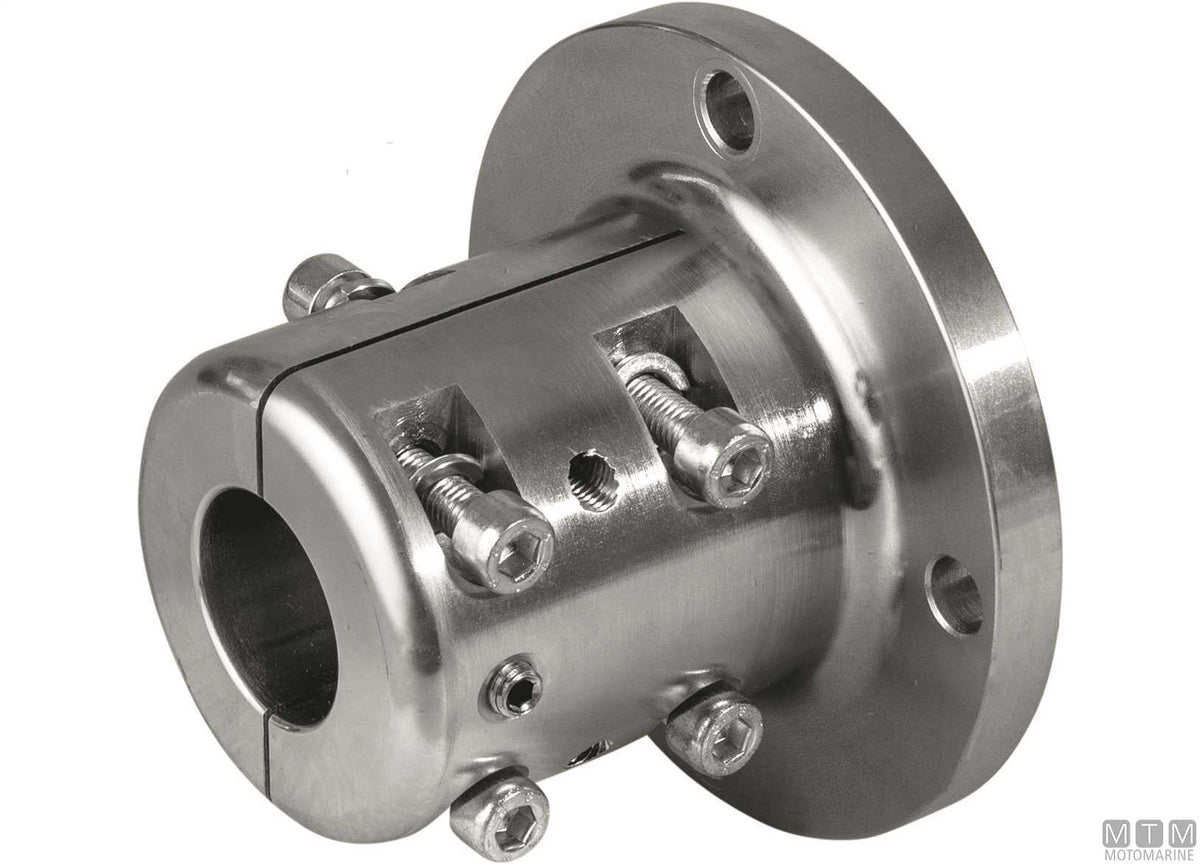 C45 coupling flange for Ø25 mm shaft, D102 mm - original photo Motomarine Srl