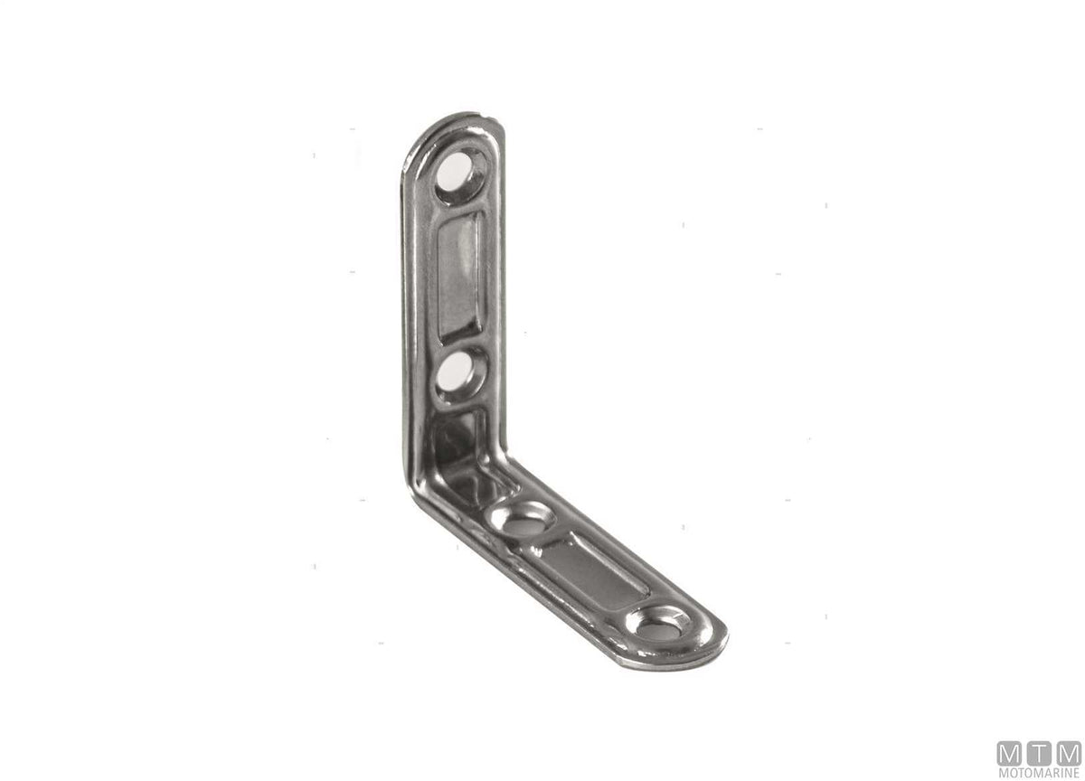 Stainless steel 316 angle plate 70x70 mm - original photo Motomarine Srl
