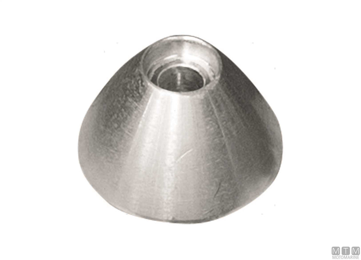 Aluminium nose cone anode for Sleipner SE30>55 bow thruster - original photo Motomarine Srl