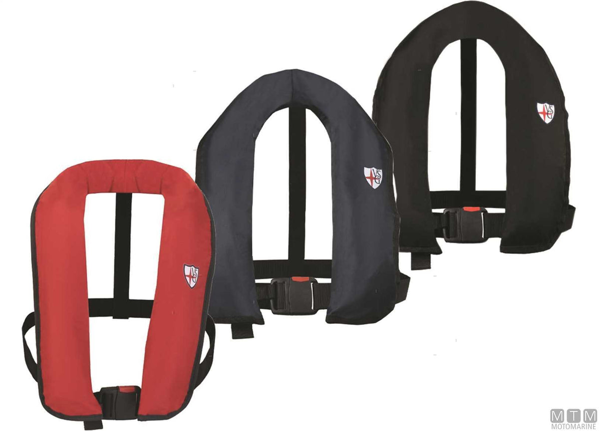 VSG Skipper 150N inflatable life jacket red - original photo Motomarine Srl
