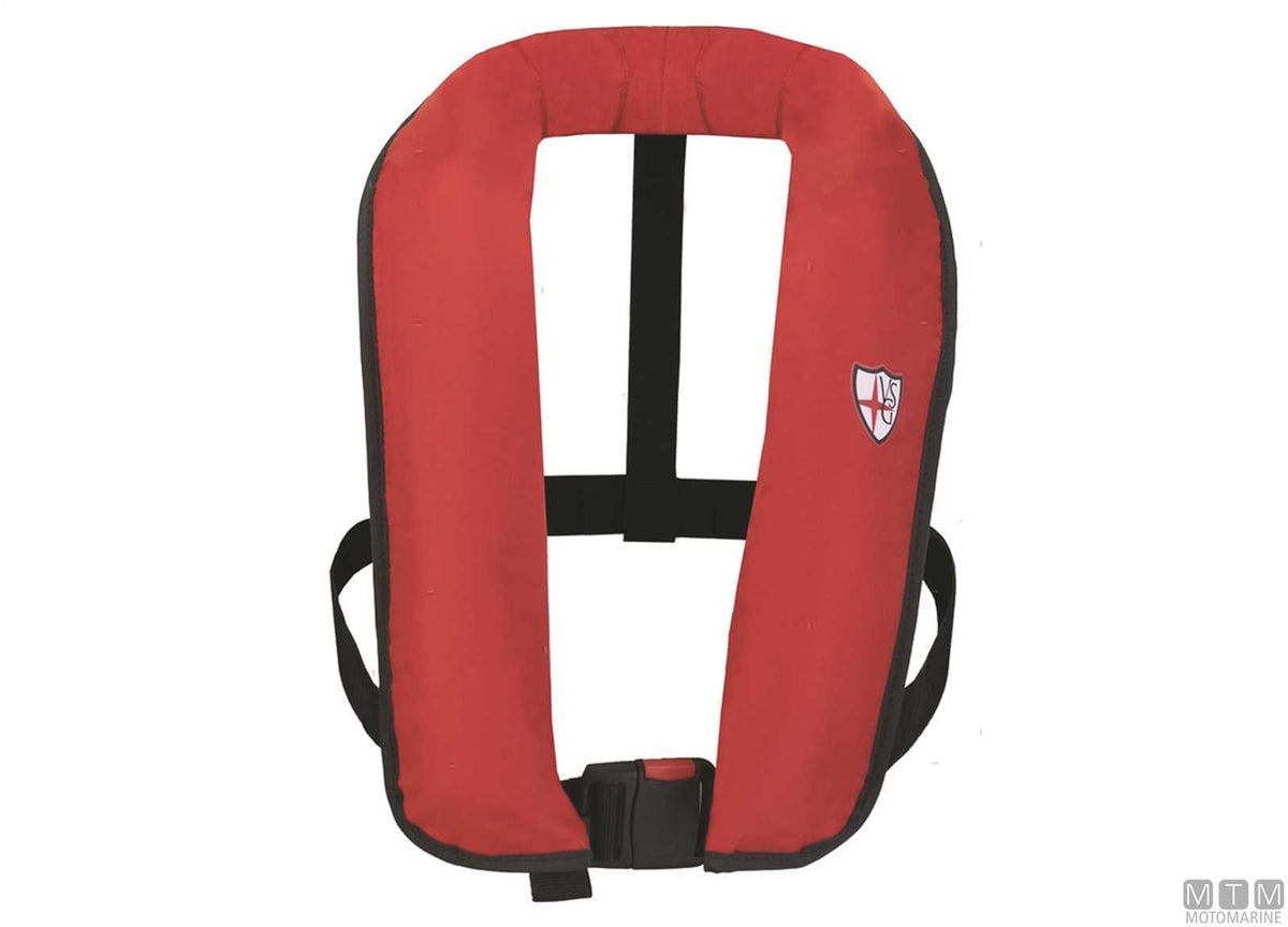 VSG Skipper 150N inflatable life jacket blue - original photo Motomarine Srl