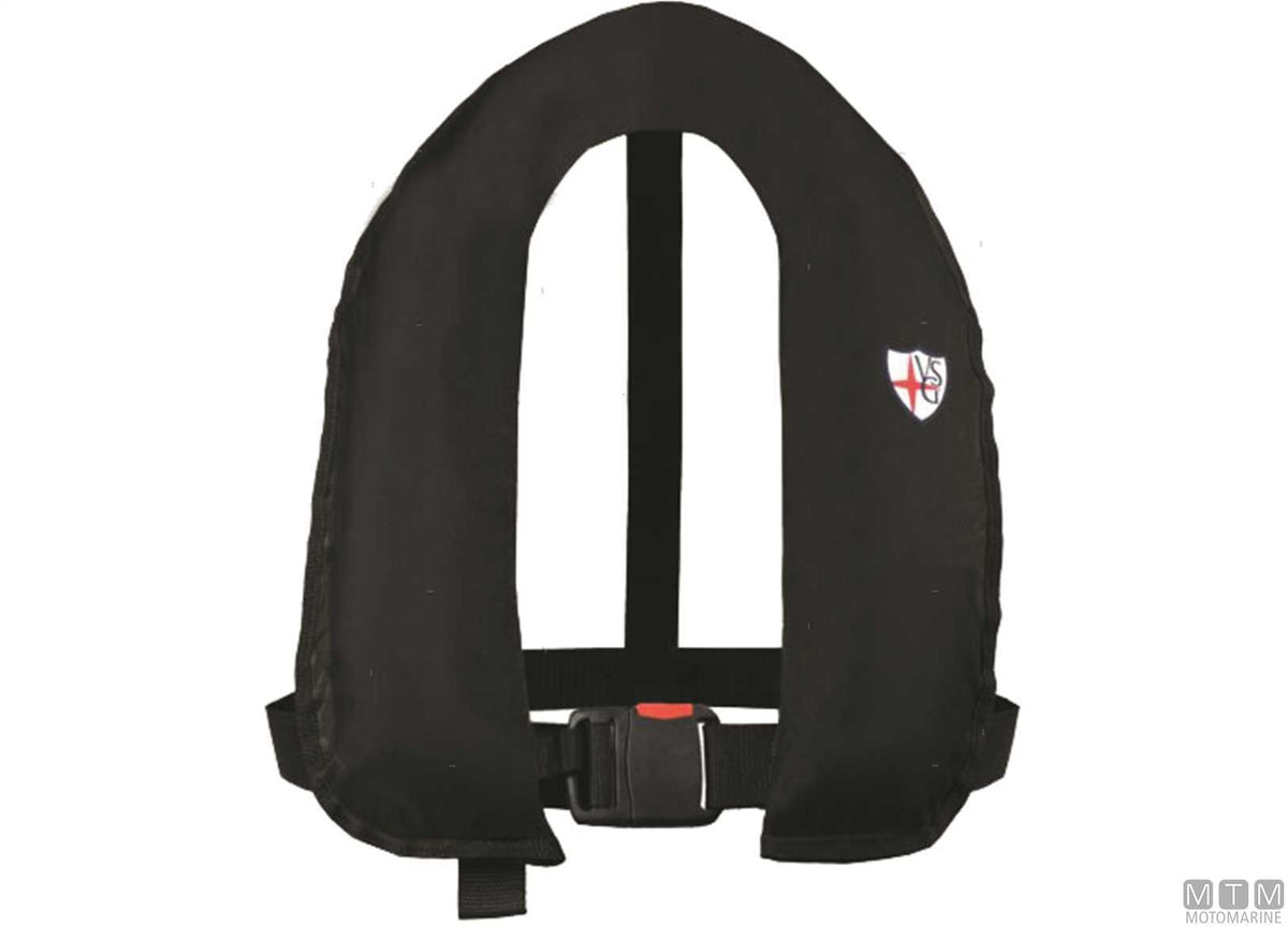 VSG Skipper 150N inflatable life jacket red - original photo Motomarine Srl
