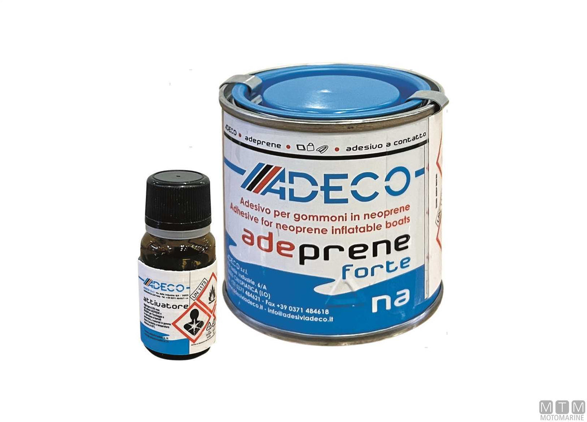 Contact adhesive Adeprene Forte 850 ml with activator 50 ml - original photo Motomarine Srl