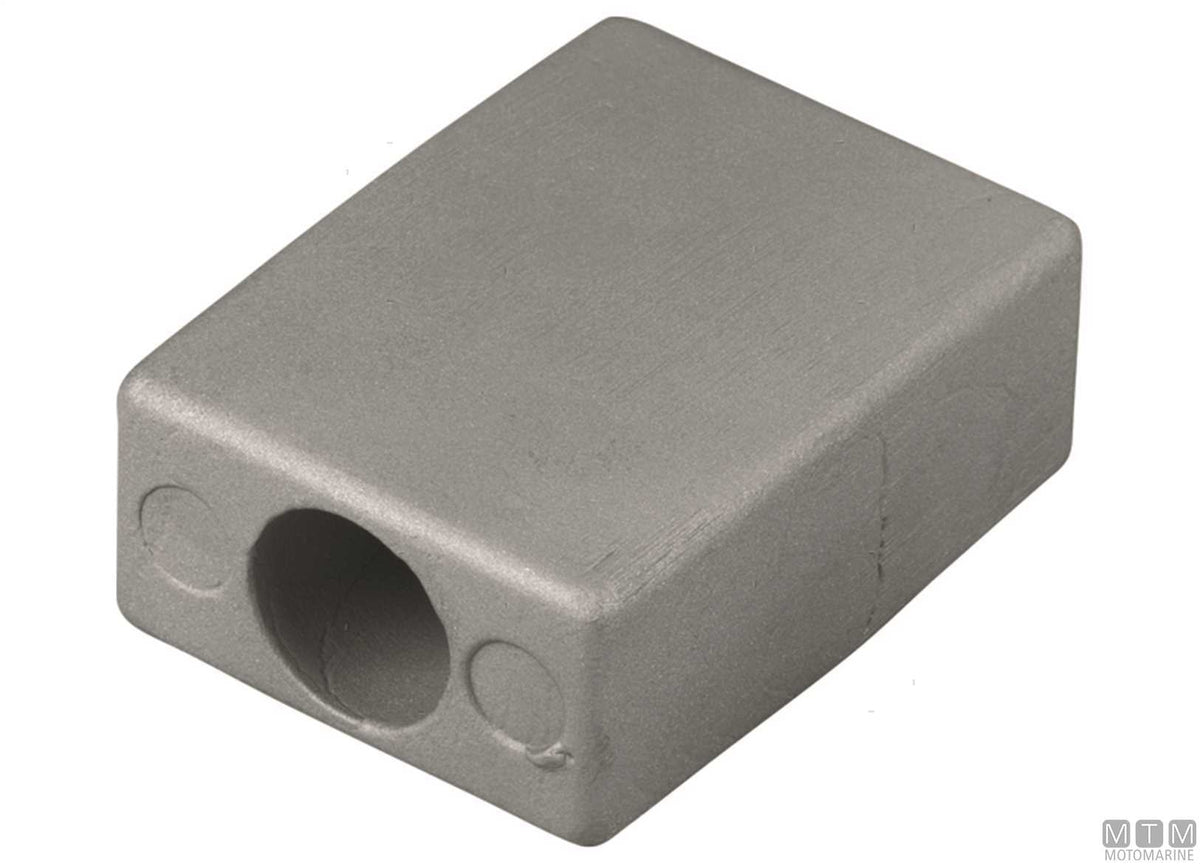 Cube anode for Johnson/Evinrude 3-cylinder, aluminium - original photo Motomarine Srl