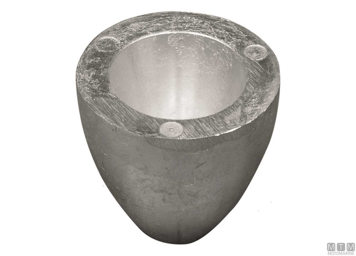 Nose cone anode for cap Ø25/30 mm zinc - original photo Motomarine Srl