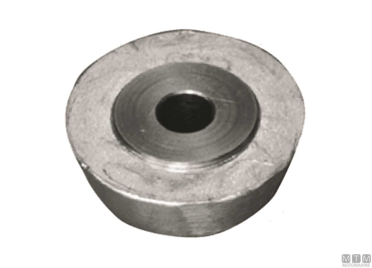 Ogive anode for Lewmar 185 bow thruster in zinc - original photo Motomarine Srl