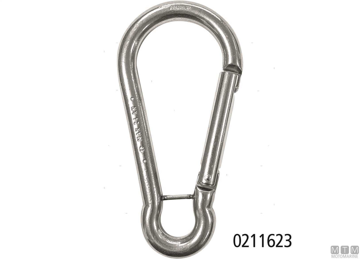 Kong Classic snap hook Ø11 mm with eye stainless steel 316 - original photo Motomarine Srl
