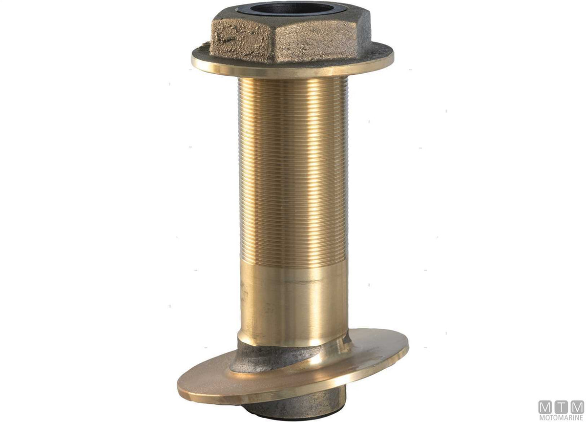 Bronze rudder tube head with flat base - original photo Motomarine Srl
