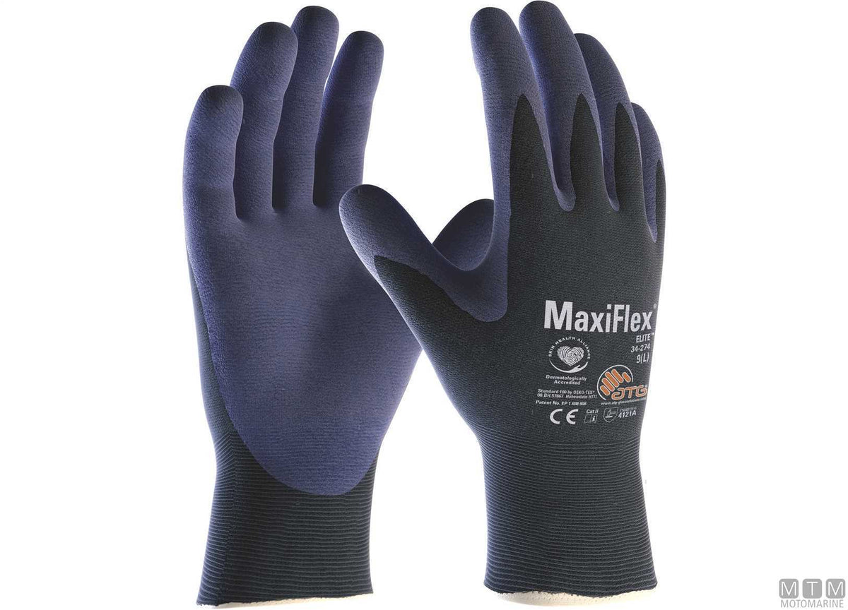 Ultra-light work gloves Maxiflex Elite 8 - original photo Motomarine Srl