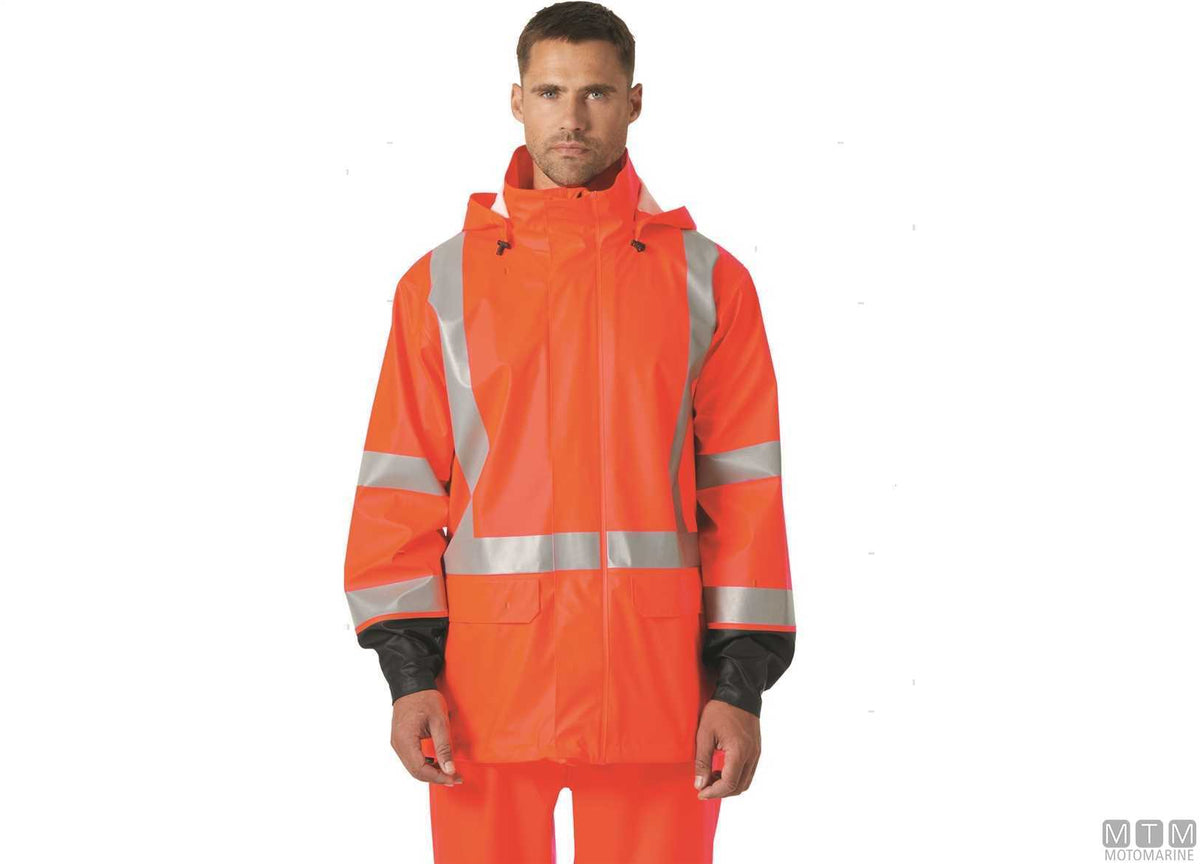 Jacket H/H WW rainwear Addvis 269 Hi-Vis orange L - original photo Motomarine Srl
