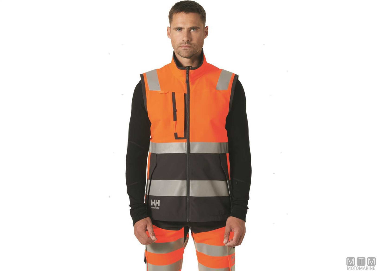 Technical vest H/H WW Alna 4X 269 Hi-Vis orange S - original photo Motomarine Srl