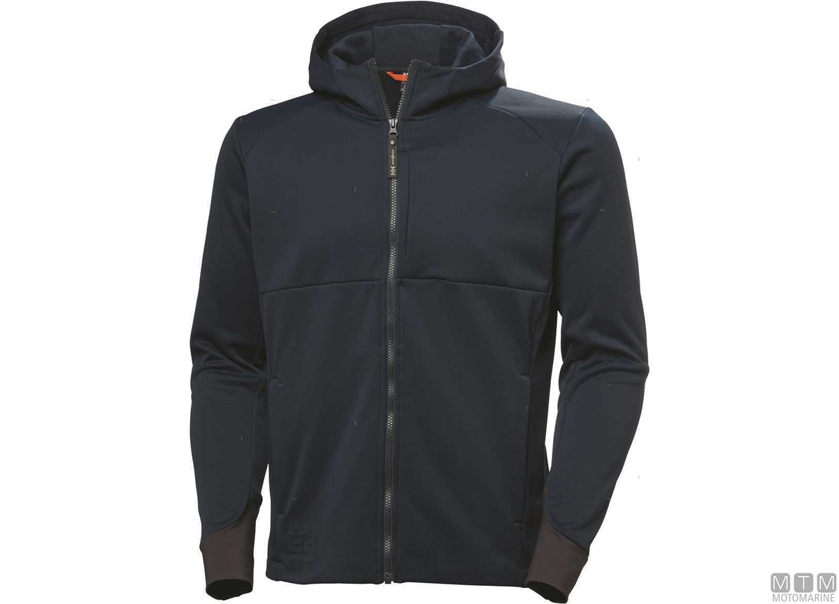 H/H WW Tech Midlayer jacket with hood 590 navy blue XL - original photo Motomarine Srl
