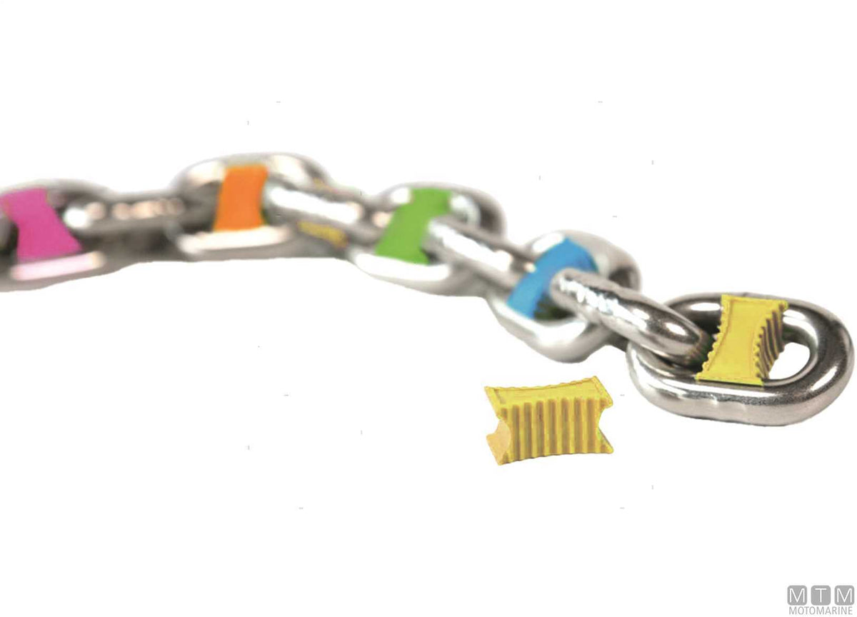 Chain marker Easy 8 mm orange pack of 10 pcs - original photo Motomarine Srl