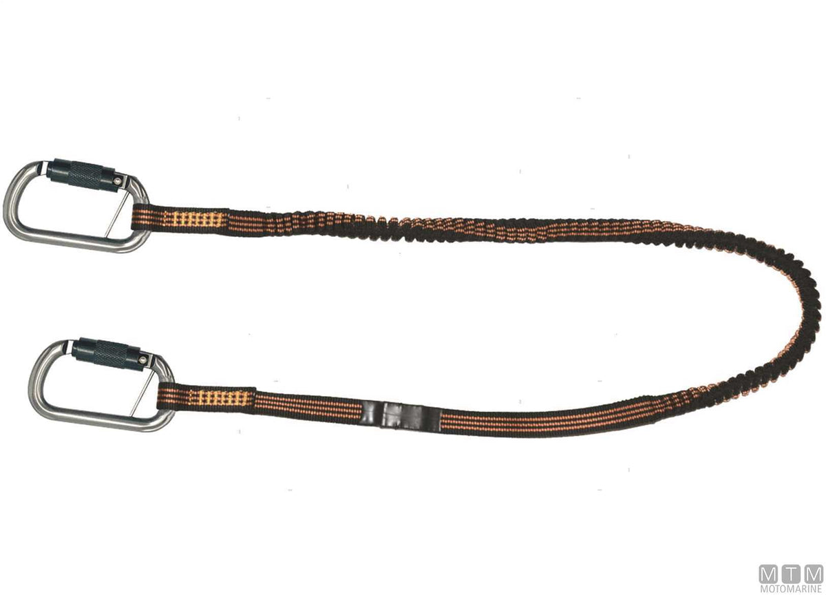 Marker safety tether L190cm with 2 carabiners - original photo Motomarine Srl