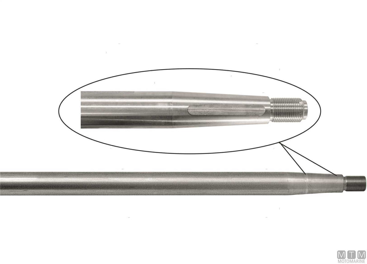 Duplex stainless steel propeller shaft Ø35 mm L180 cm - original photo Motomarine Srl