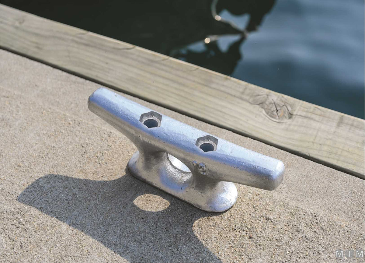 Dock cleat L457 mm hot-dip galvanized steel - original photo Motomarine Srl