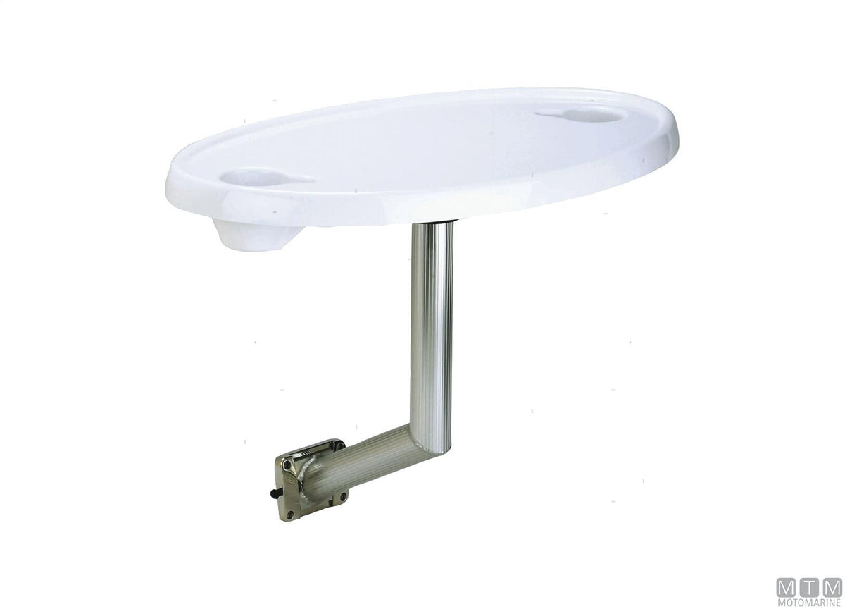 Garelick oval ABS table set with aluminium side support - original photo Motomarine Srl