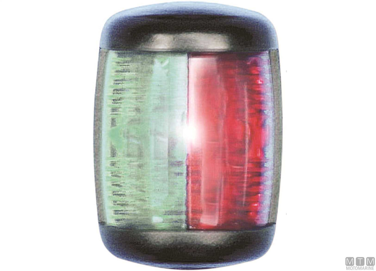 Combined red/green navigation light LED Mini black 43x61 mm - original photo Motomarine Srl
