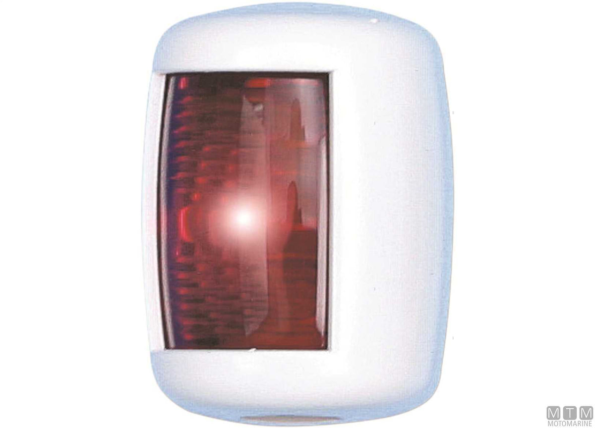 Red side navigation light LED Mini white 43x61 mm - original photo Motomarine Srl