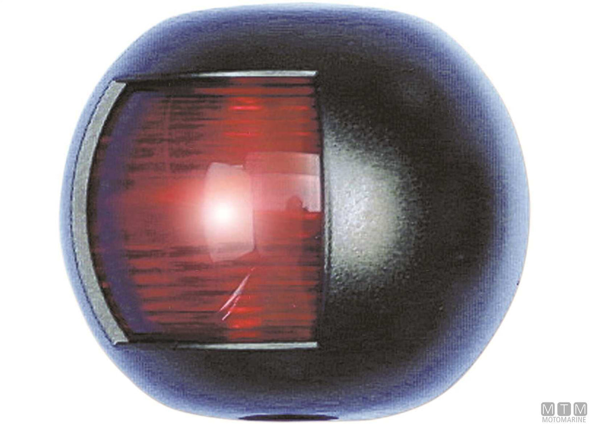 Combined red/green navigation light LED half-dome black 70x63 mm - original photo Motomarine Srl