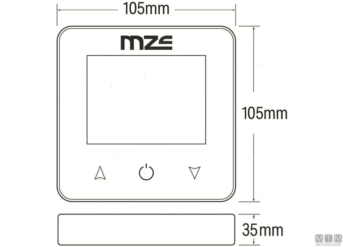 MZ digital panel control and chain meter counter - original photo Motomarine Srl