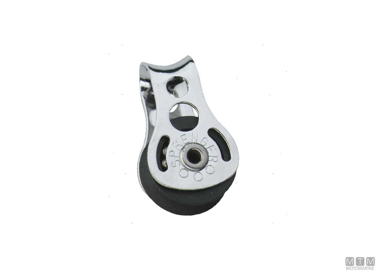 HS base lead block, ball-bearing sheave Ø19 mm - original photo Motomarine Srl