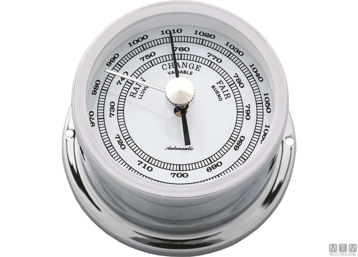 A-Nautic Atlantic clock 95 mm chrome-plated brass - original photo Motomarine Srl