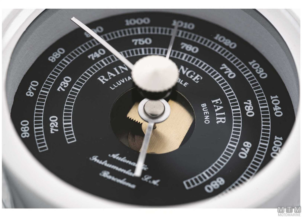 A-Nautic Minor clock 72 mm chrome-plated brass black dial - original photo Motomarine Srl