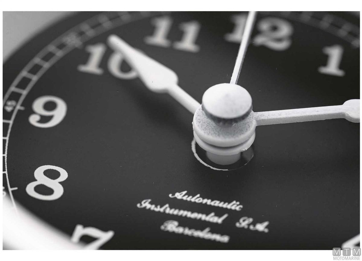 A-Nautic Minor hygrometer 72 mm black dial chrome-plated brass - original photo Motomarine Srl