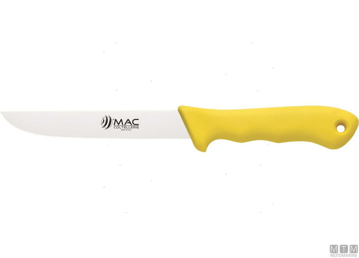 MAC 305-Y filleting knife yellow, 15 cm blade - original photo Motomarine Srl