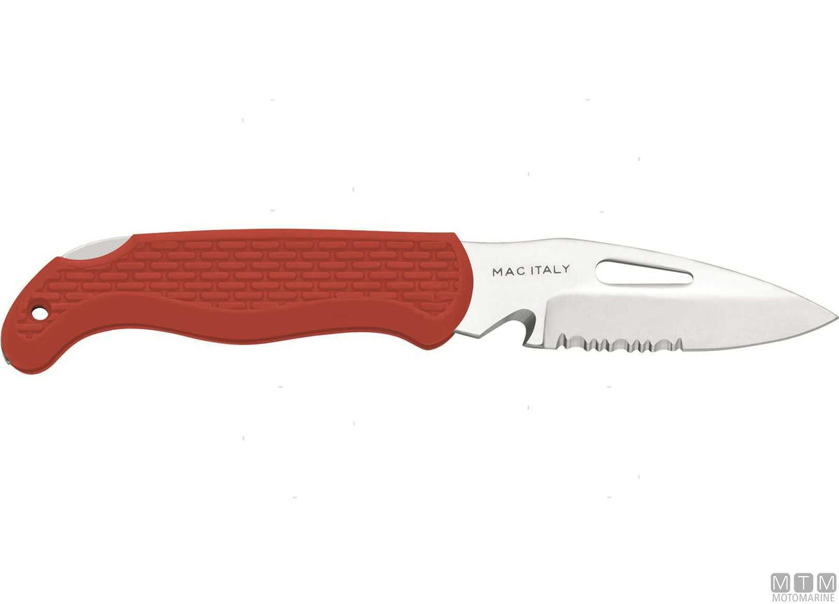MAC JACK A87B-R red folding knife, 8.5 cm blade - original photo Motomarine Srl