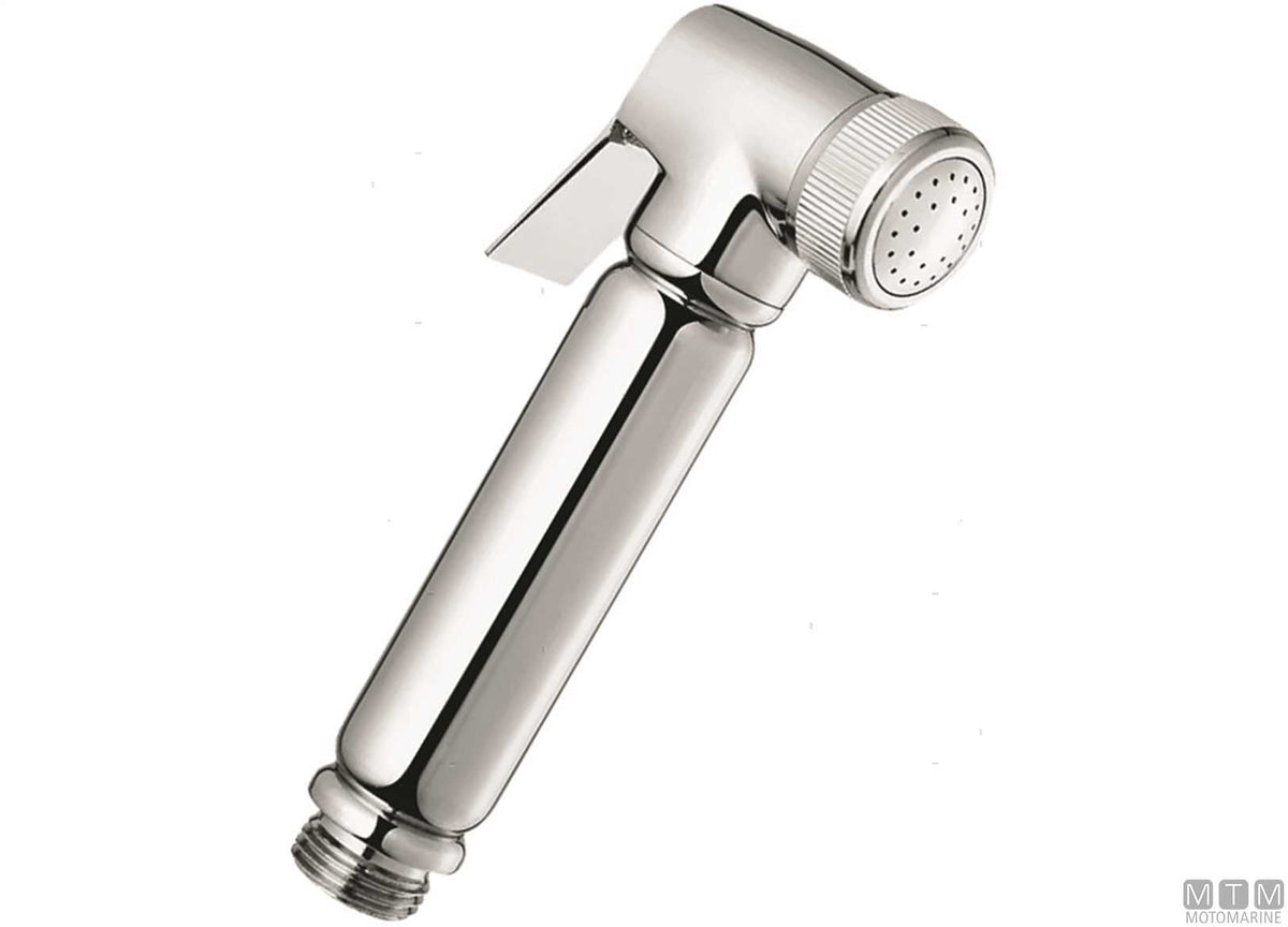 Round shower box for vertical and horizontal flush mounting ABS chrome - original photo Motomarine Srl