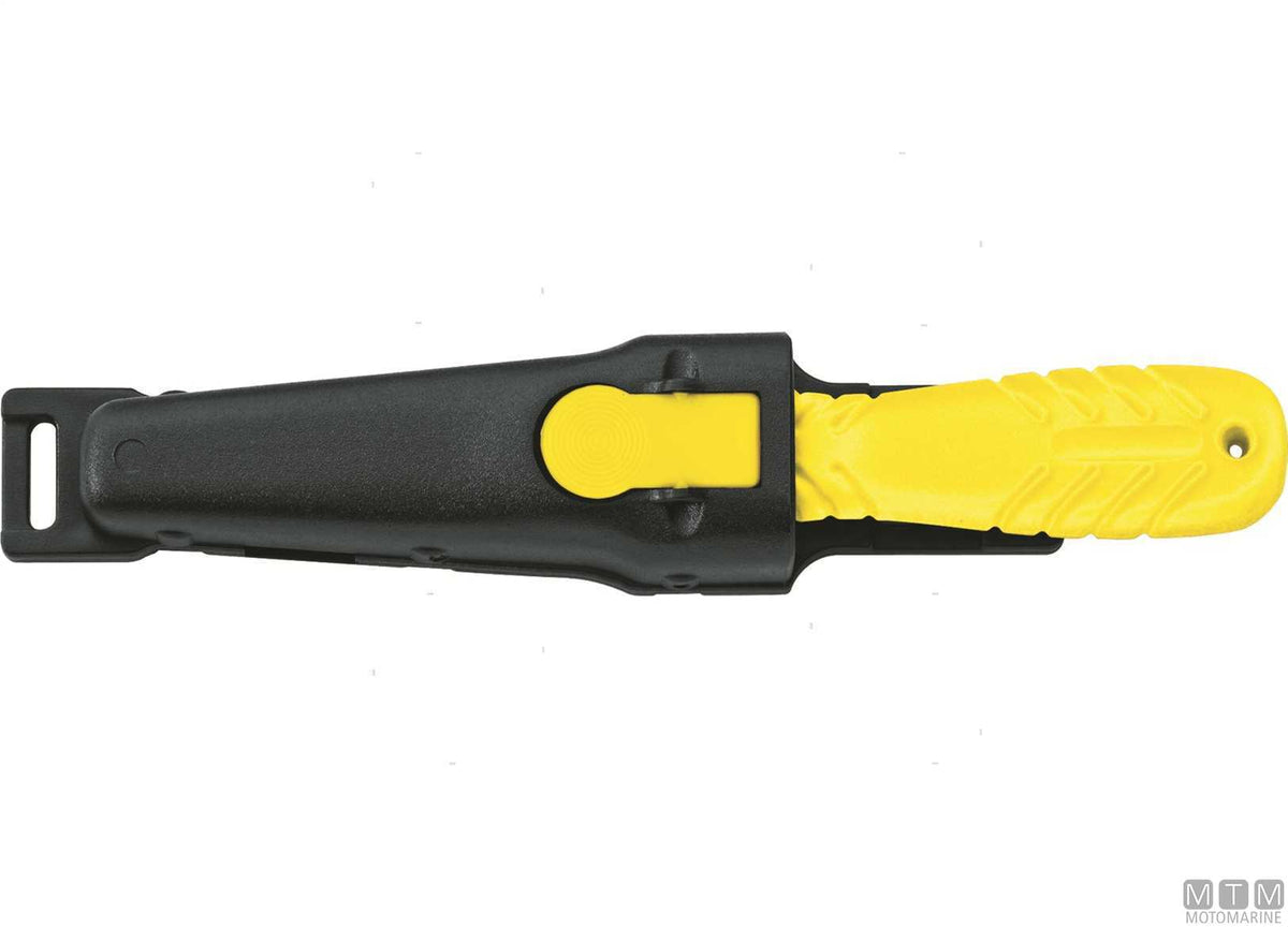 Mac Shark 10-Y yellow knife, 10 cm blade - original photo Motomarine Srl