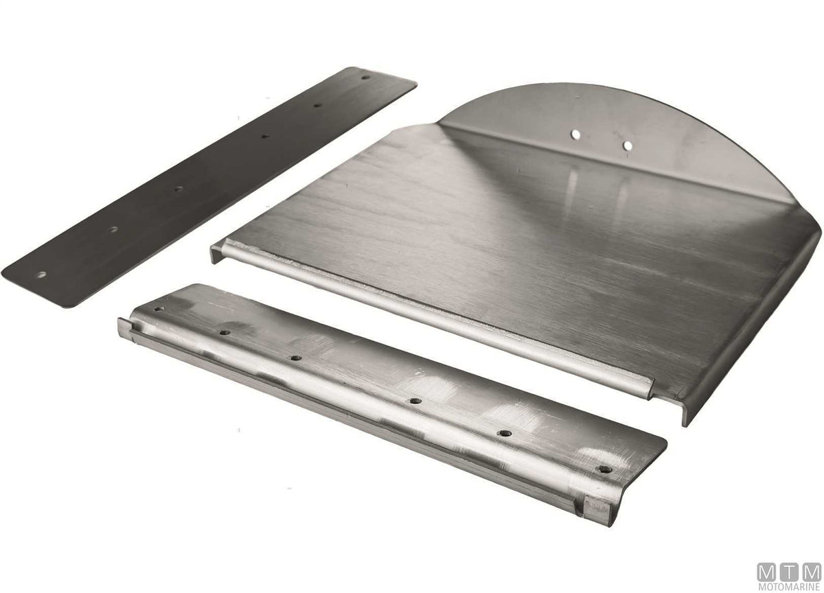 Trim tab blade 460x230 cm, stainless steel - original photo Motomarine Srl