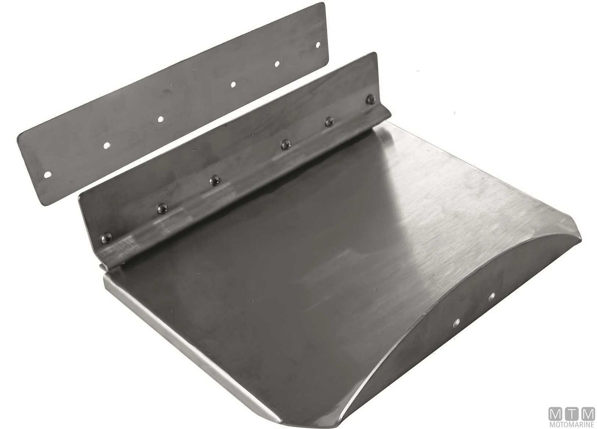 Trim tab blade 305x230 cm, stainless steel - original photo Motomarine Srl