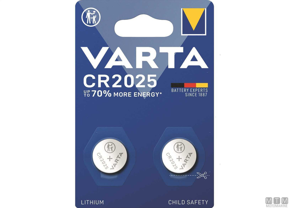 Varta CR2025 Lithium Battery - original photo Motomarine Srl