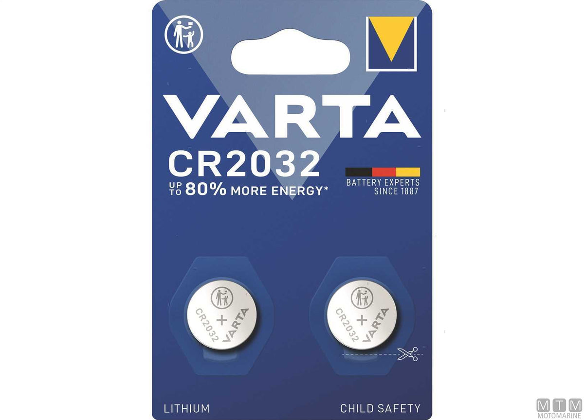 Varta CR2032 Lithium Battery - original photo Motomarine Srl