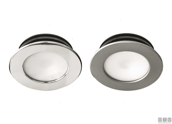 Spot LED lumière naturelle Astel Intensa acier inoxydable satiné Ø58 mm