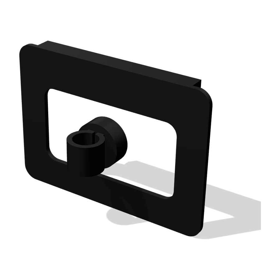 Helm tablet mount 3D render